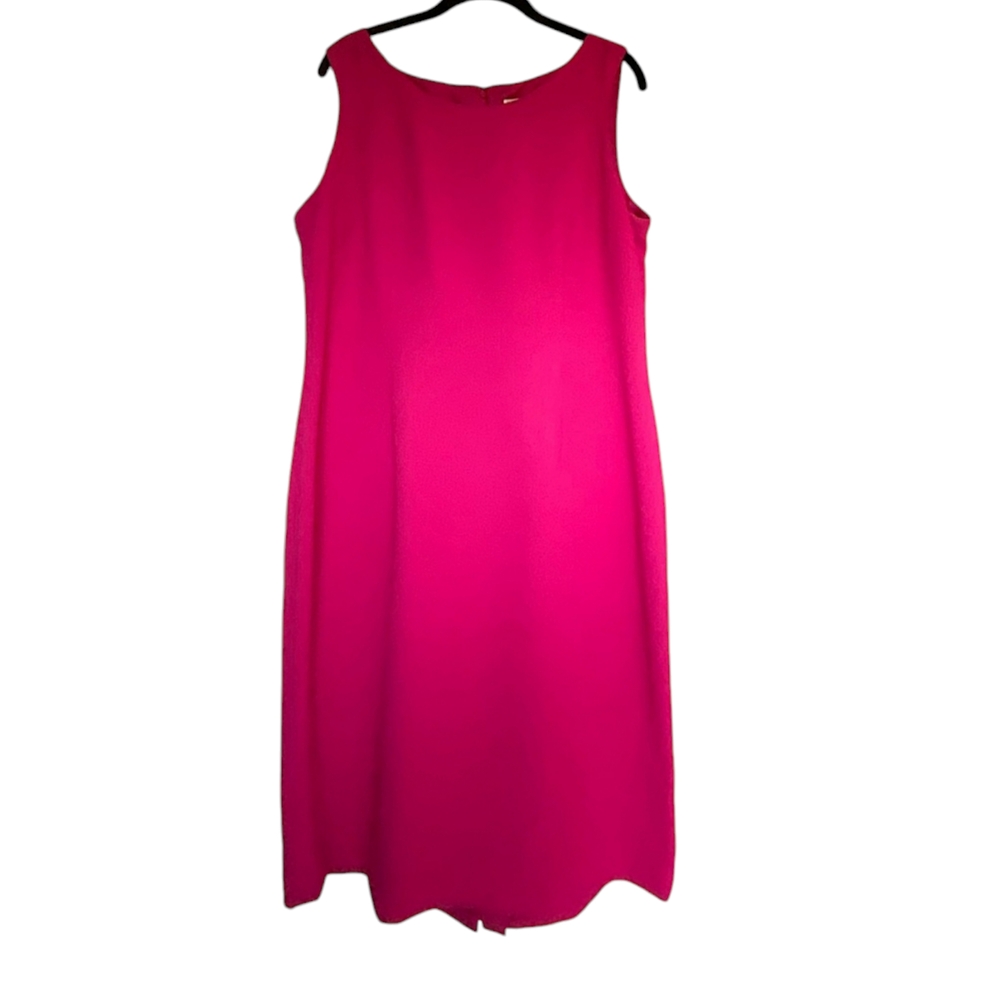 Jones Studio Sleeveless Pink Sheath Dress Sz 16